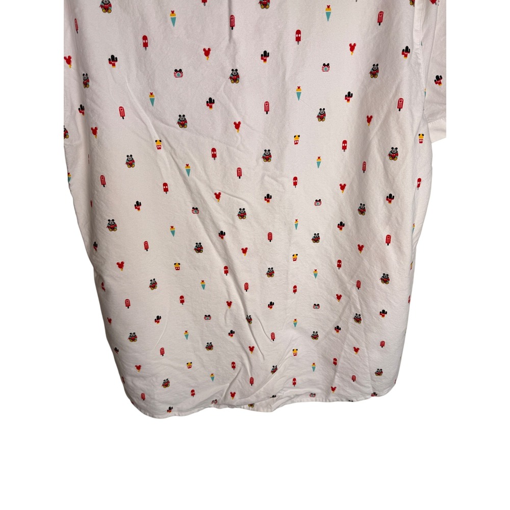 Disneycore Vacation Dadcore Mickey Mouse Ice Cream Button Up Shirt M Resort - Picture 5 of 12